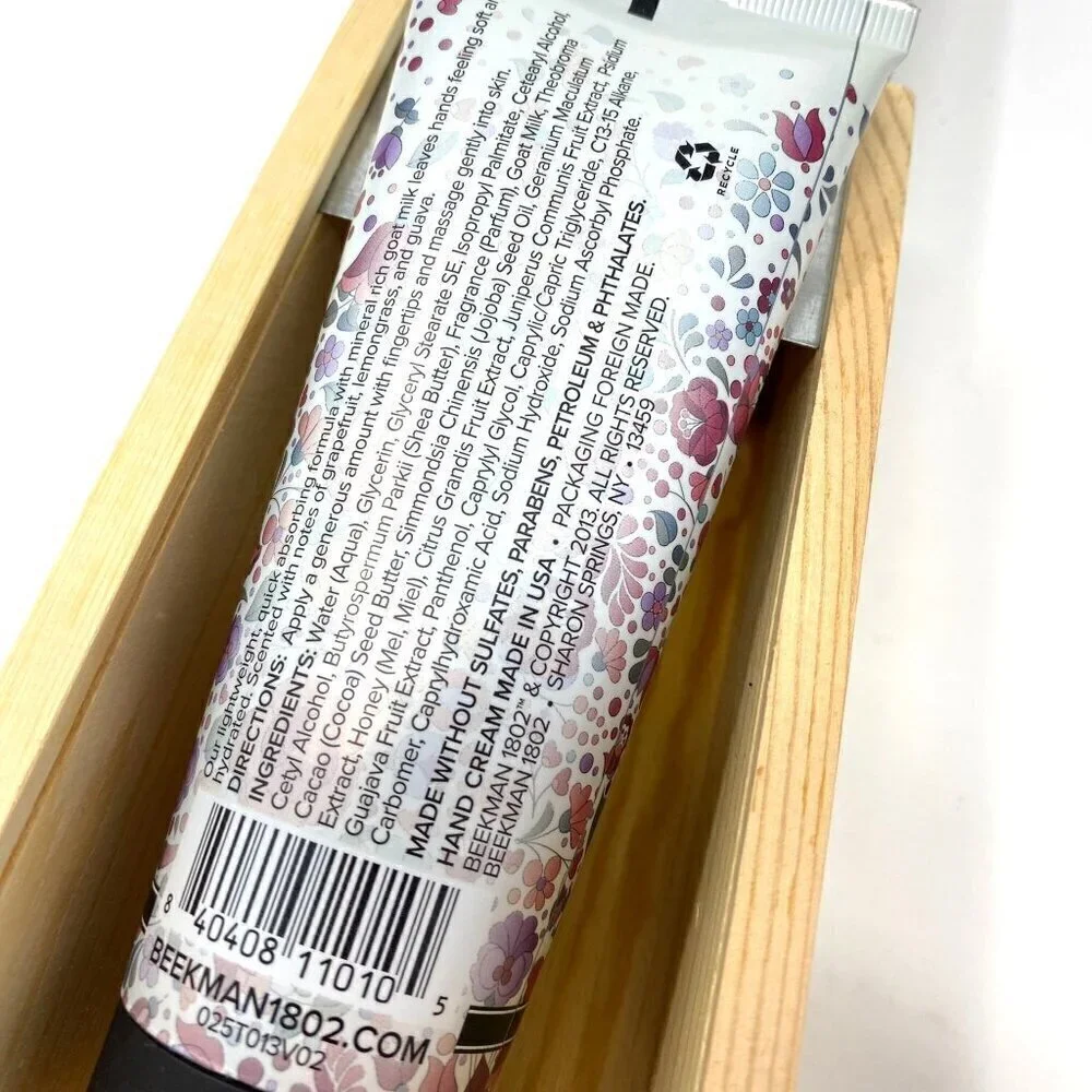 Beekman 1802 Goat Milk Hand Cream Honeyed Grapefruit 3.4 Fl Oz NIB